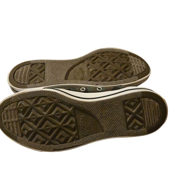 Converse All Star Low Top Canvas Tennis Shoes Womens 8 Mens 6 Camouflage Jungle - Picture 10 of 12